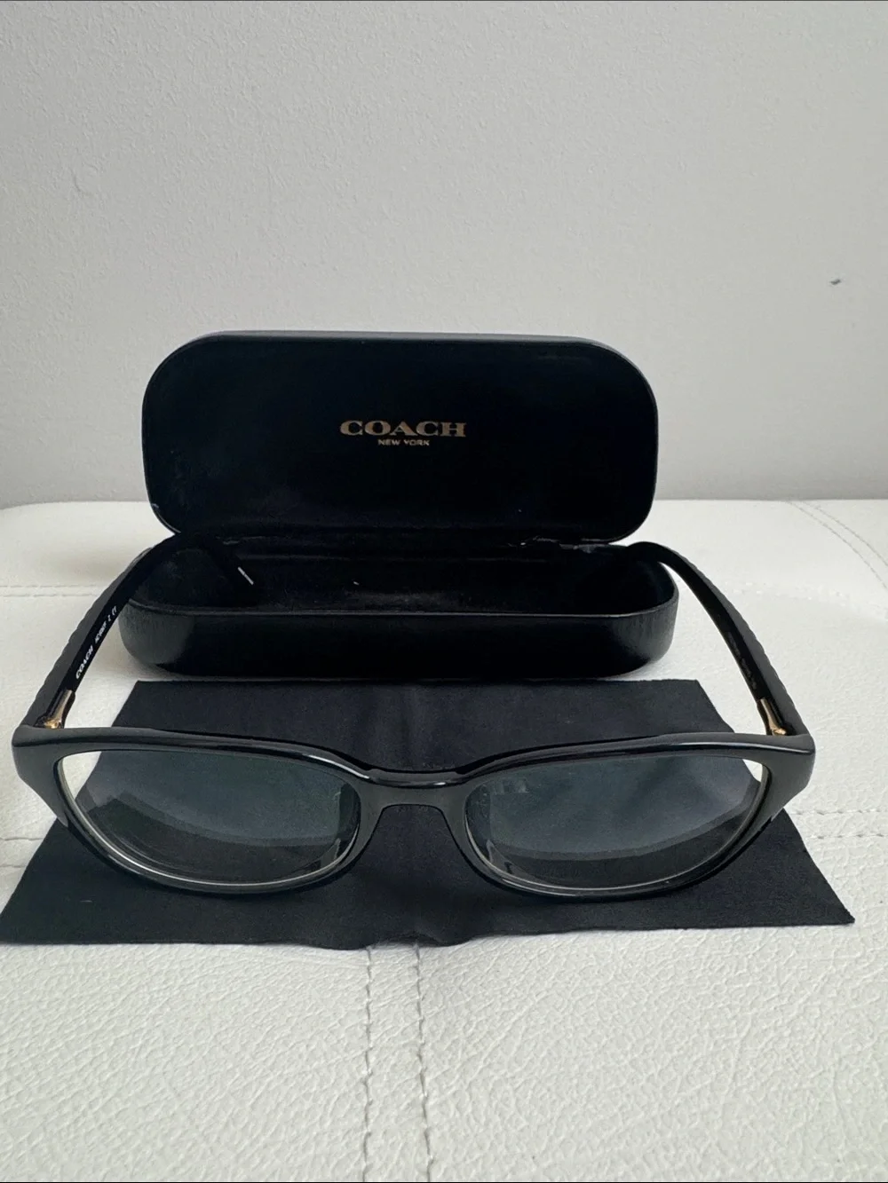 COACH Black Rectangular Optical Glasses