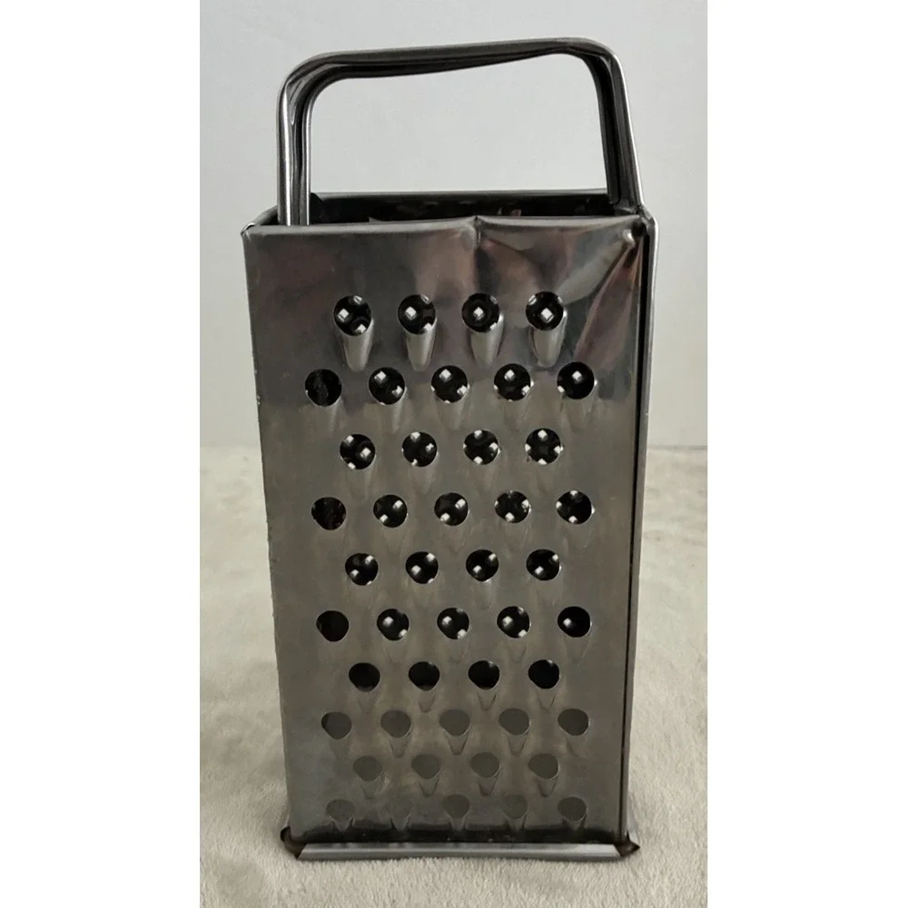 Vintage Bromwell Stainless Box Cheese Grater‎ Shredder Michigan City IN *flaw