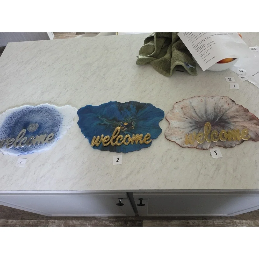 Handmade Resin‎ Welcome Signs