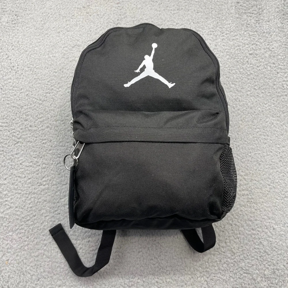 Nike Air Jordan 7A0654-023 Jumpman Logo Black Mini Bag 10L Small Travel Backpack