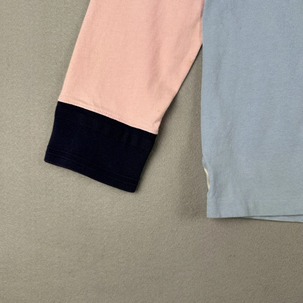 Polo Ralph Lauren Rugby Shirt Mens XL Colorblock Crest Patch‎ Long Sleeve