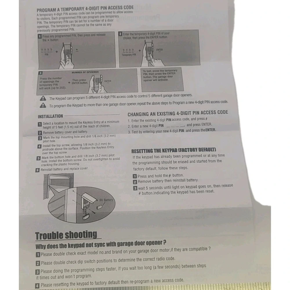 ASONPAO liftmaster 878max