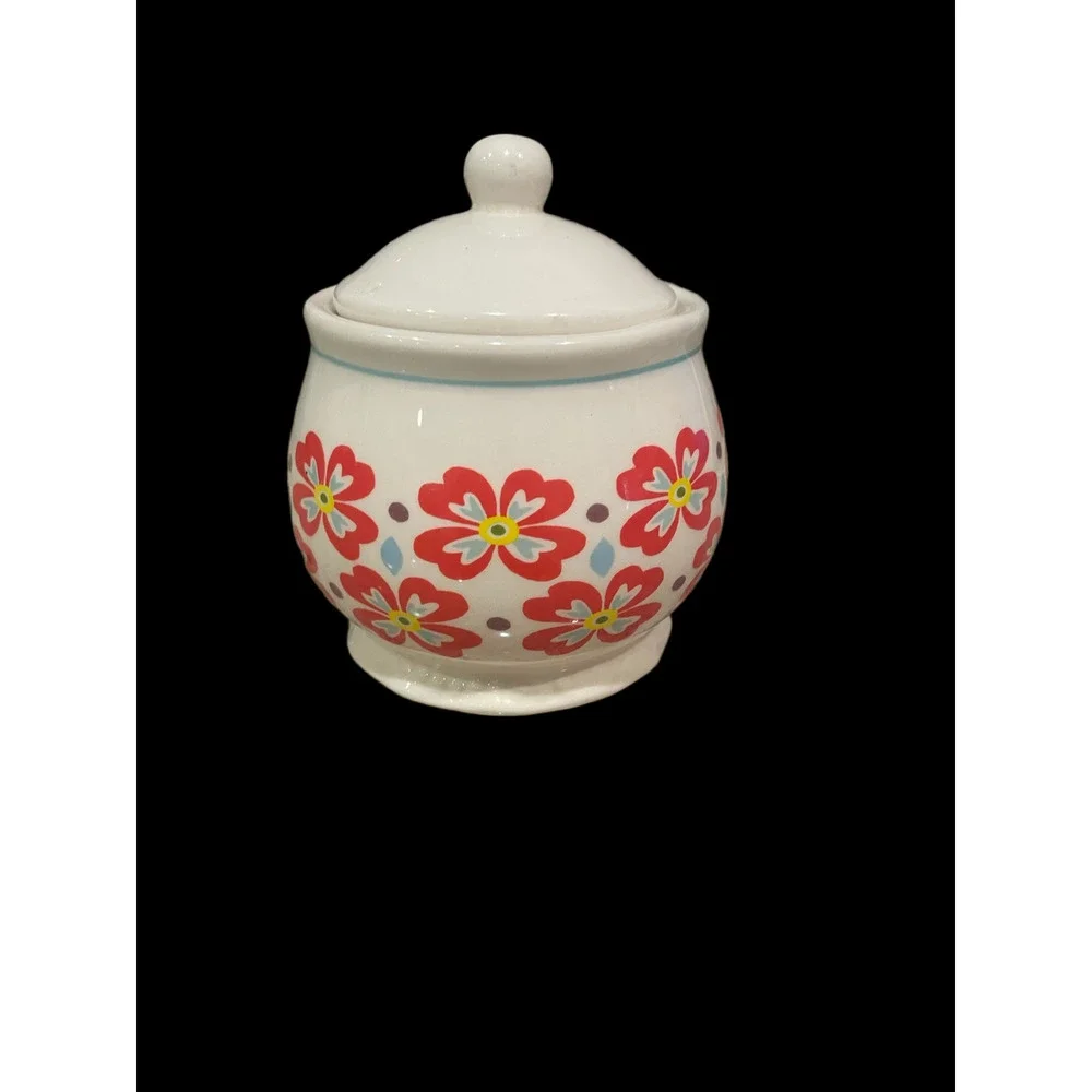 The Pioneer Woman Sugar‎ Bowl with Lid Flea Market Floral