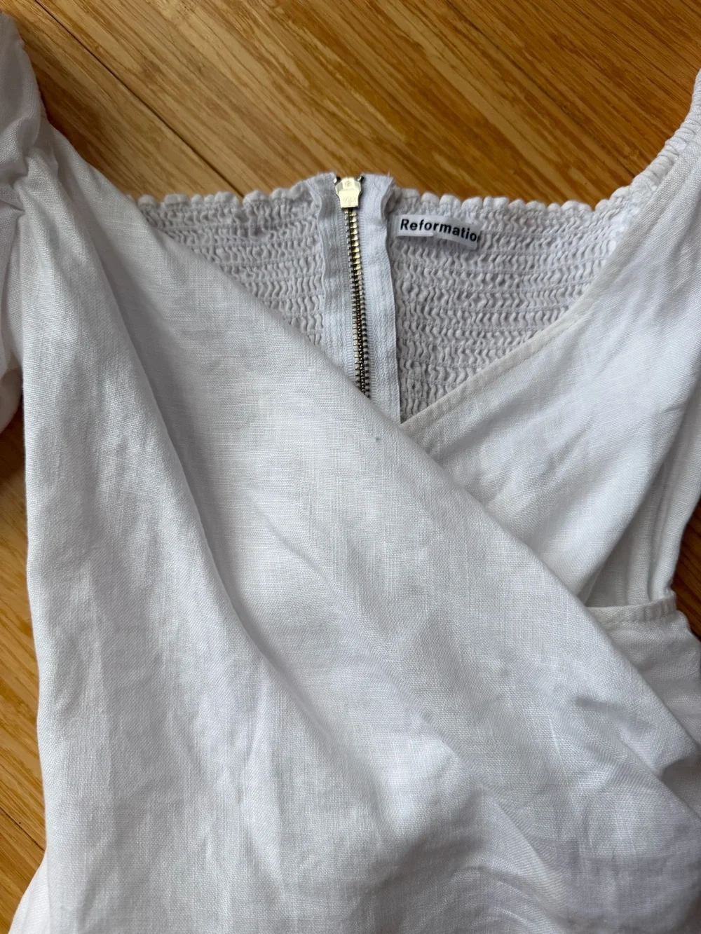 Reformation framboise top