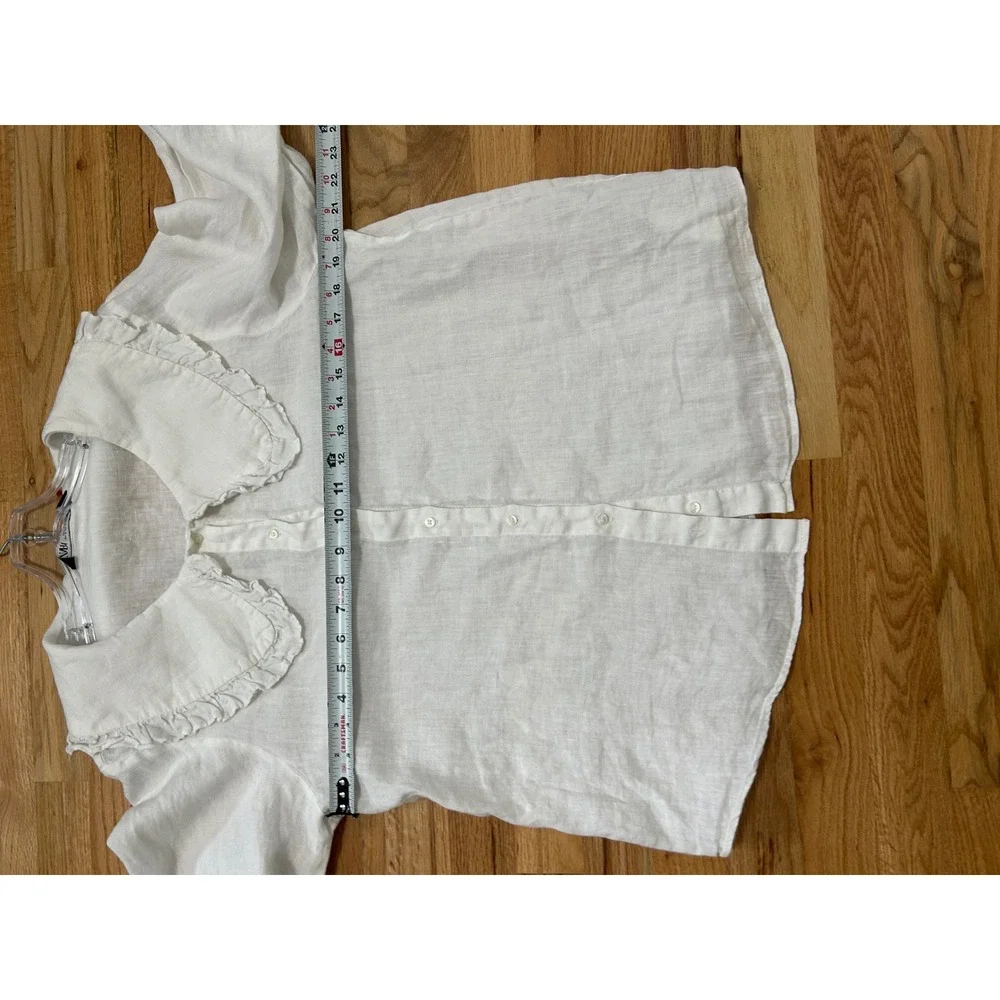 Zara linen button