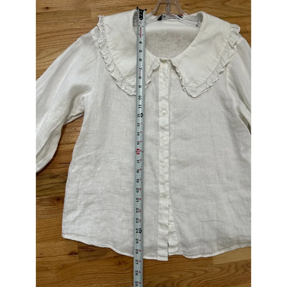 Zara linen button