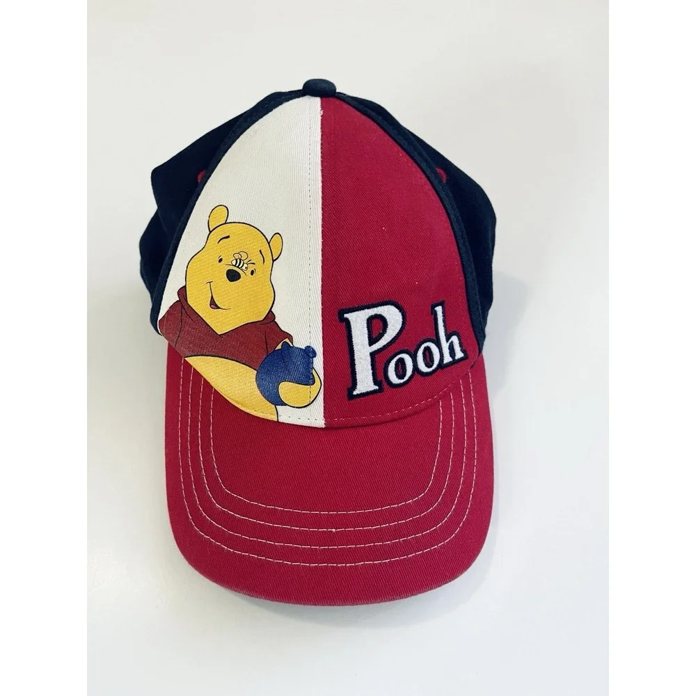 Vtg Y2K Disney Winnie the Pooh Characters Color Block 6-Panel ‎ Hat YOUTH