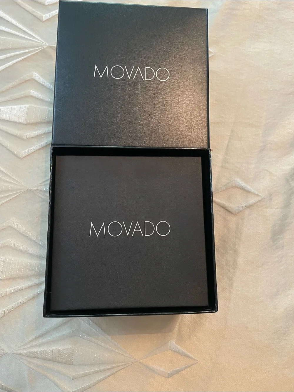 Movado minimalist black