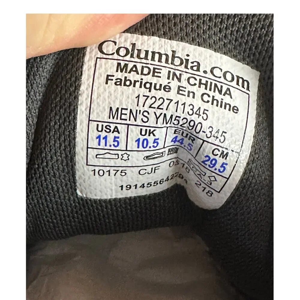 Columbia 3 Passes Chukka Boots Men's 11.5 Gray Suede Leather Casual Everyday