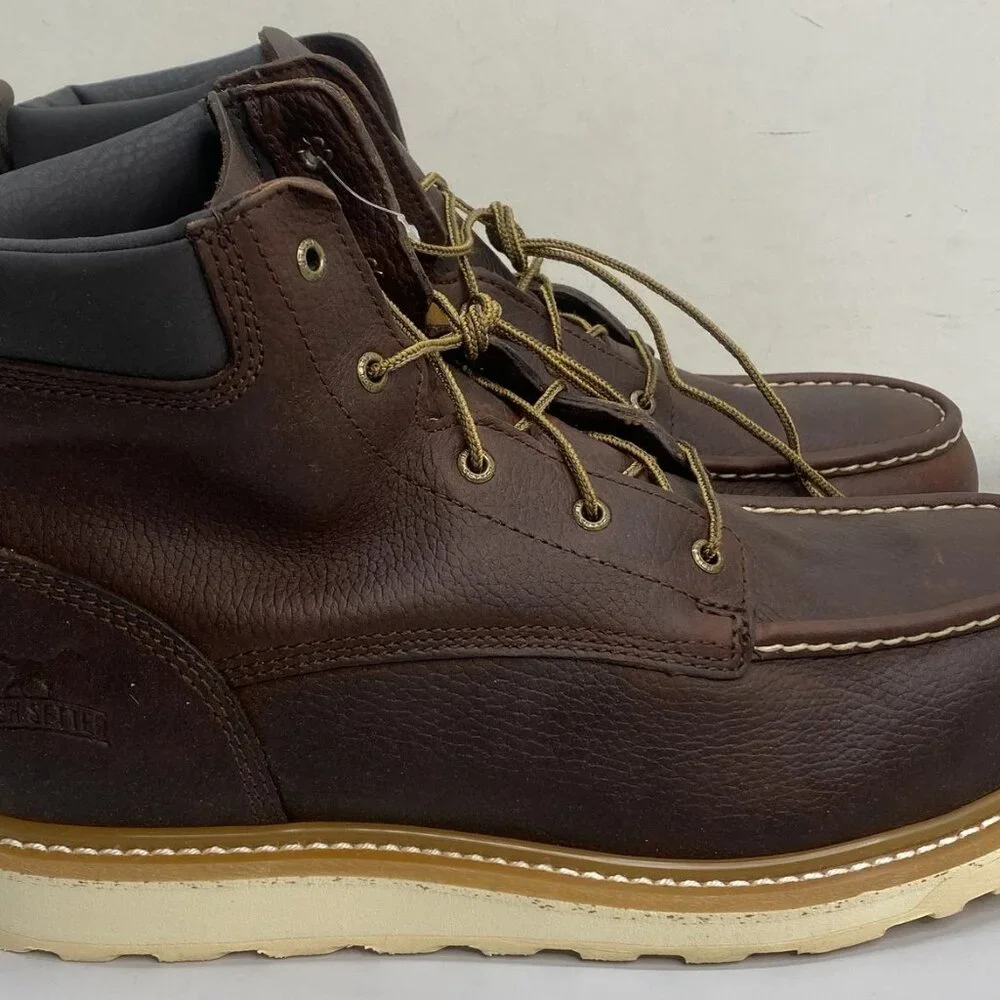 Irish Setter Ashby Men's Size 14 Brown Leather Aluminum Toe Safety Work Boots