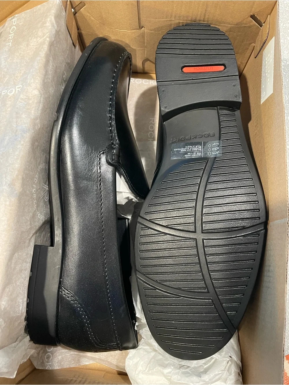 Rockport loafers black cushioned