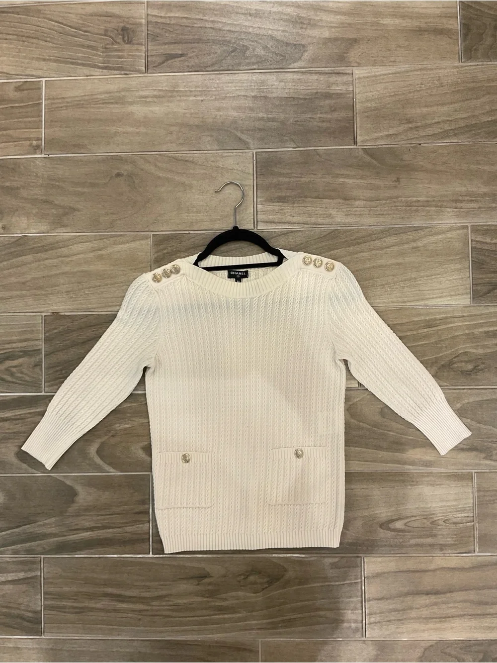 CHANEL beige cotton