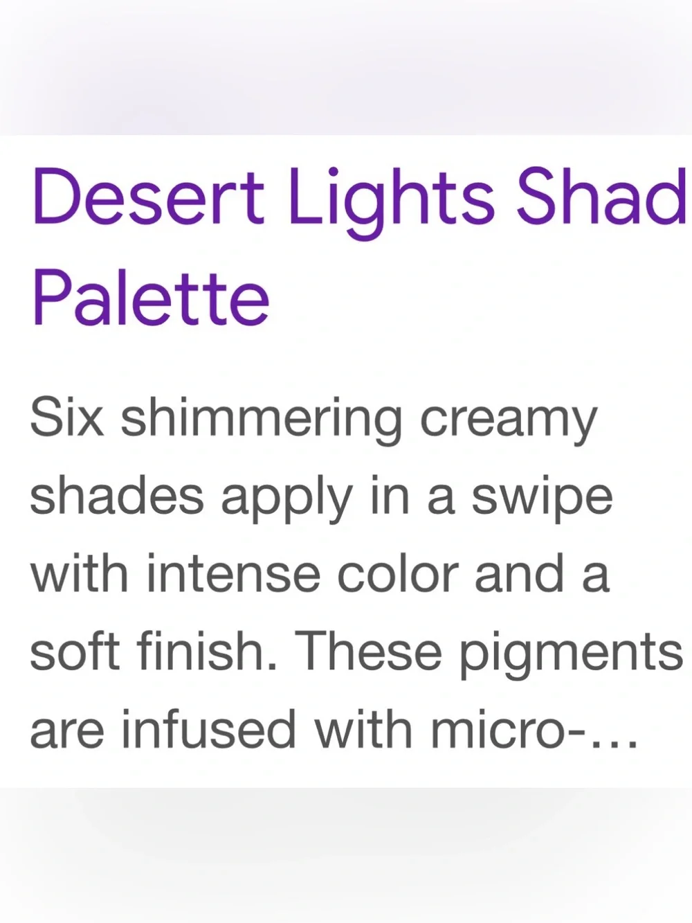 Desert Lights Shimmery Eyeshadow Palette — Warm Rose & Gold Collection