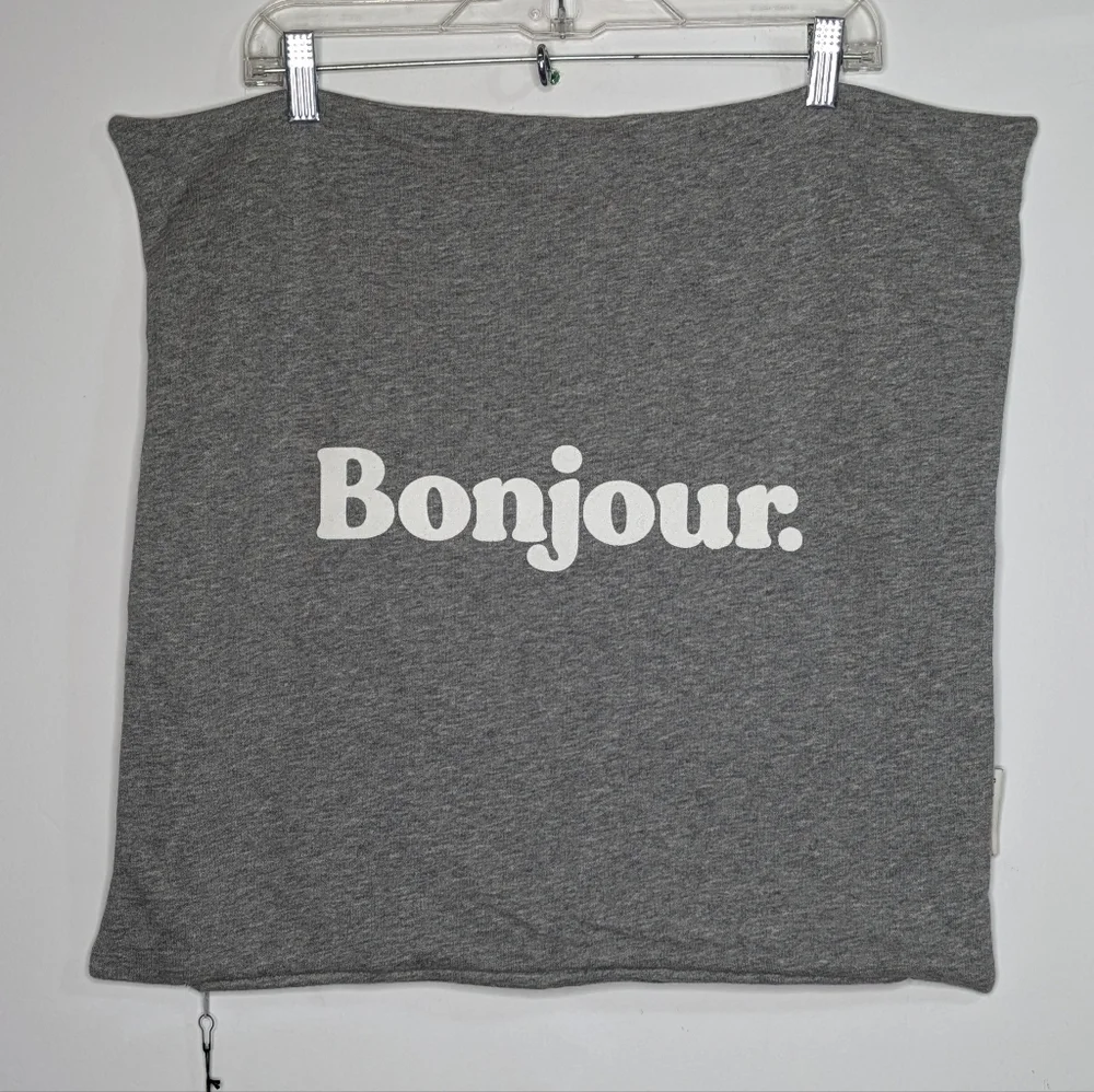 NWT Province of Canada for The Jilly Box grey bonjour pillow case