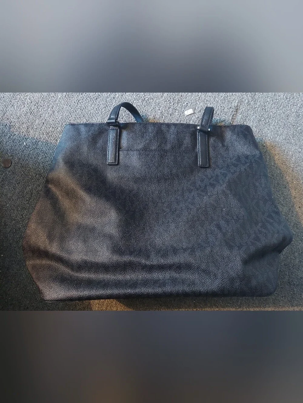 Michael Kors Black Leather Tote Bag