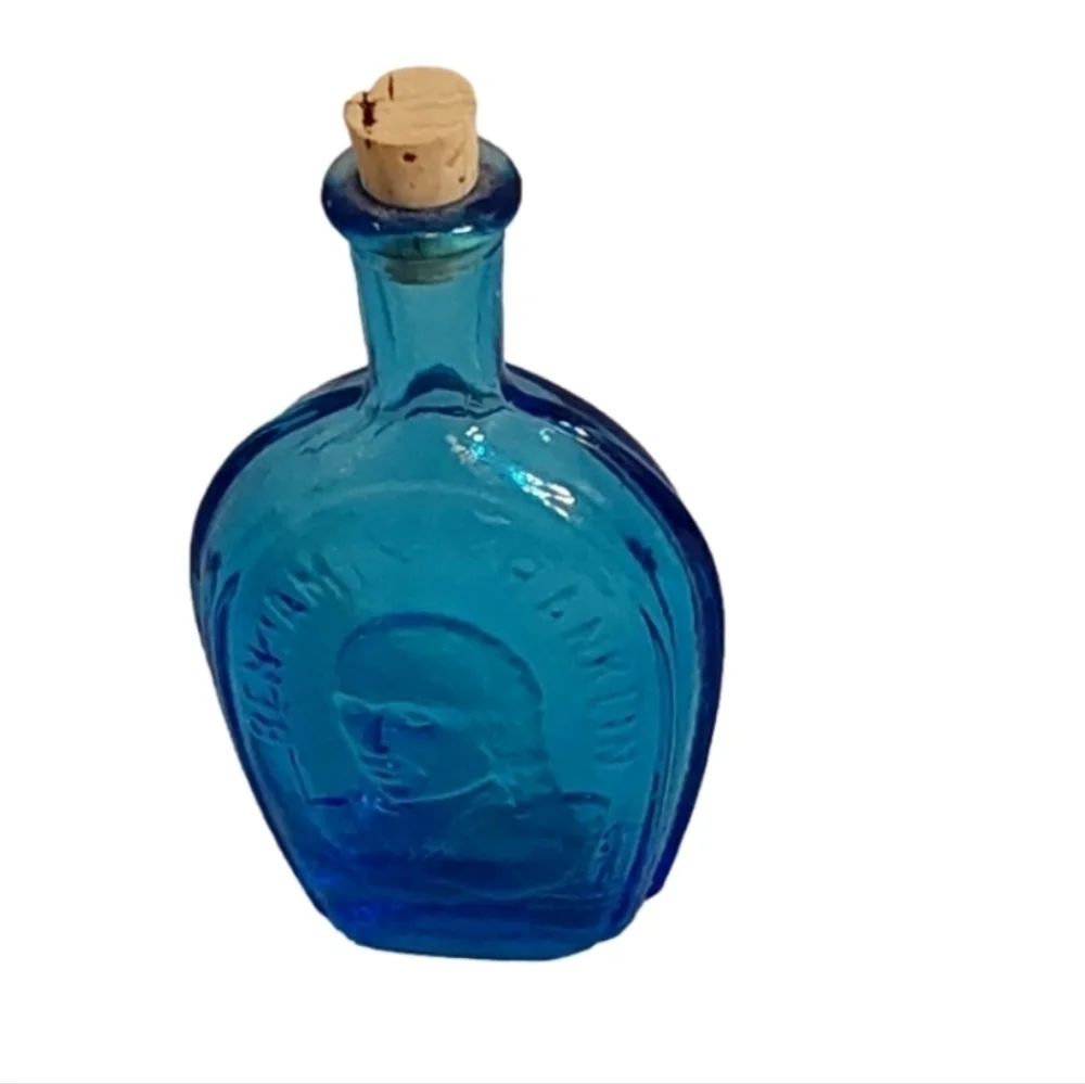 BENJAMIN FRANKLIN PRESS WHEATON‎ FLASK MINIATURE DECANTER BOTTLE