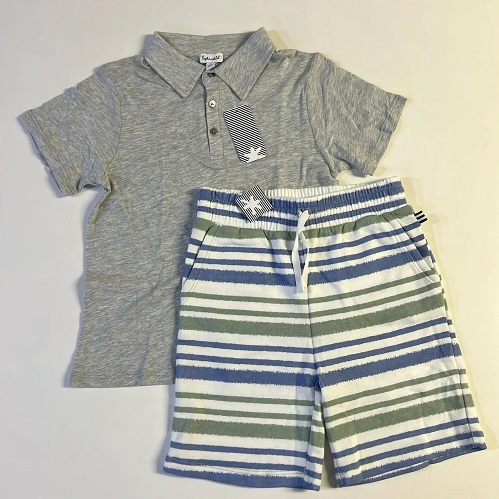 NWT Splendid Boys Cali Short Sleeve Polo Set Short Sleeve Polo Set Size 6