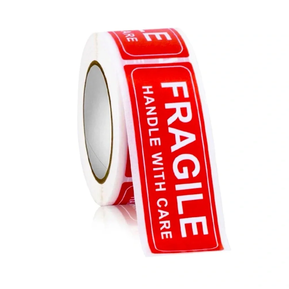 1roll FRAGILE HANDLE WITH CARE Warning Sticker