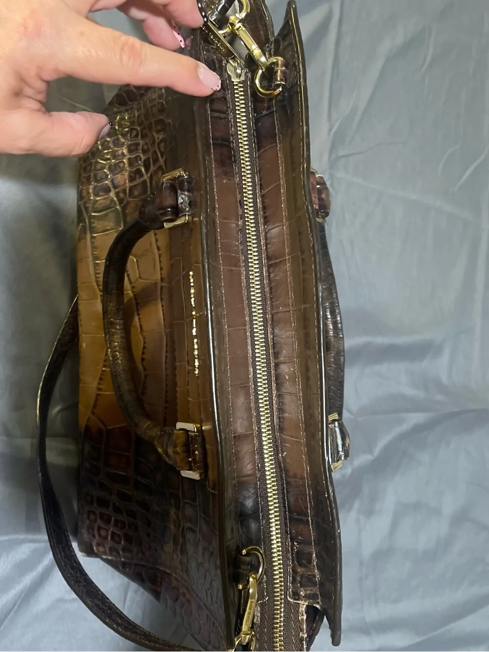 Michael Kors croc embossed