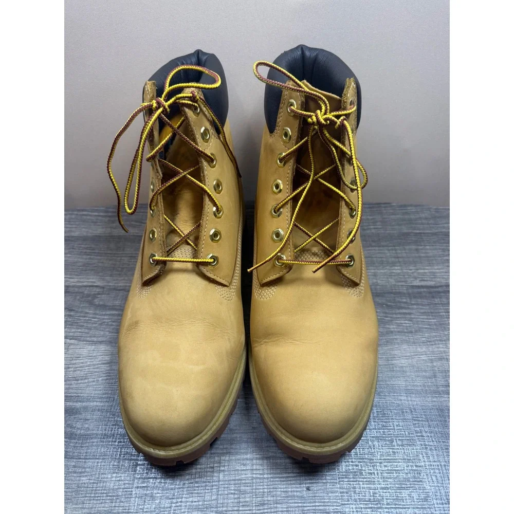 Timberland 6 Inch Premium Waterproof Boots Wheat Nubuck Mens 10061