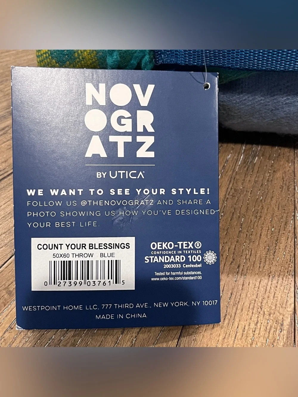 Novagratz Throw Blanket - Count Your Blessings 50”x60”