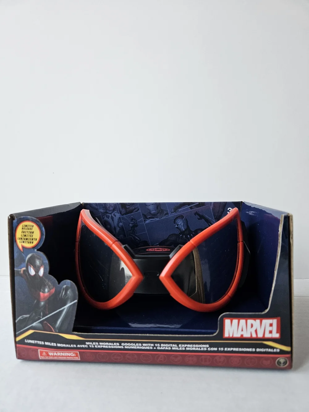 Marvel Miles Morales Red Goggles with Digital Expressions