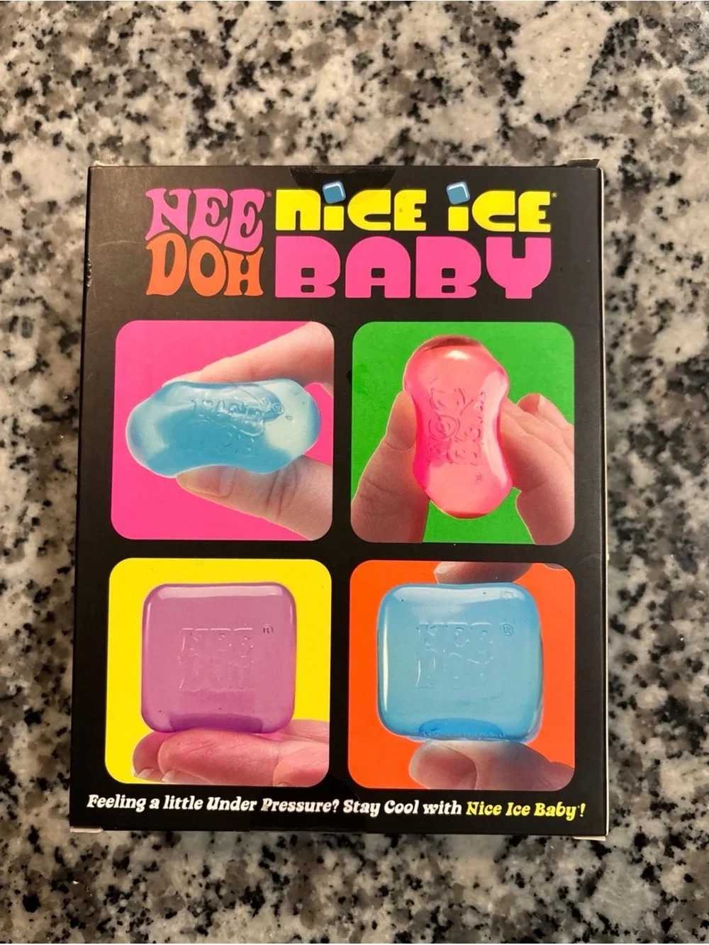 NeeDoh Nice Ice Baby Squishy Toys - Pink, Purple, Blue (4-Pack)