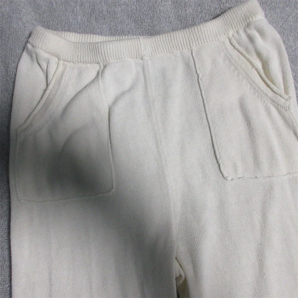 babyGap Baby Girls Jogger Pants Ivory Cream Pockets Size 18-24 Months