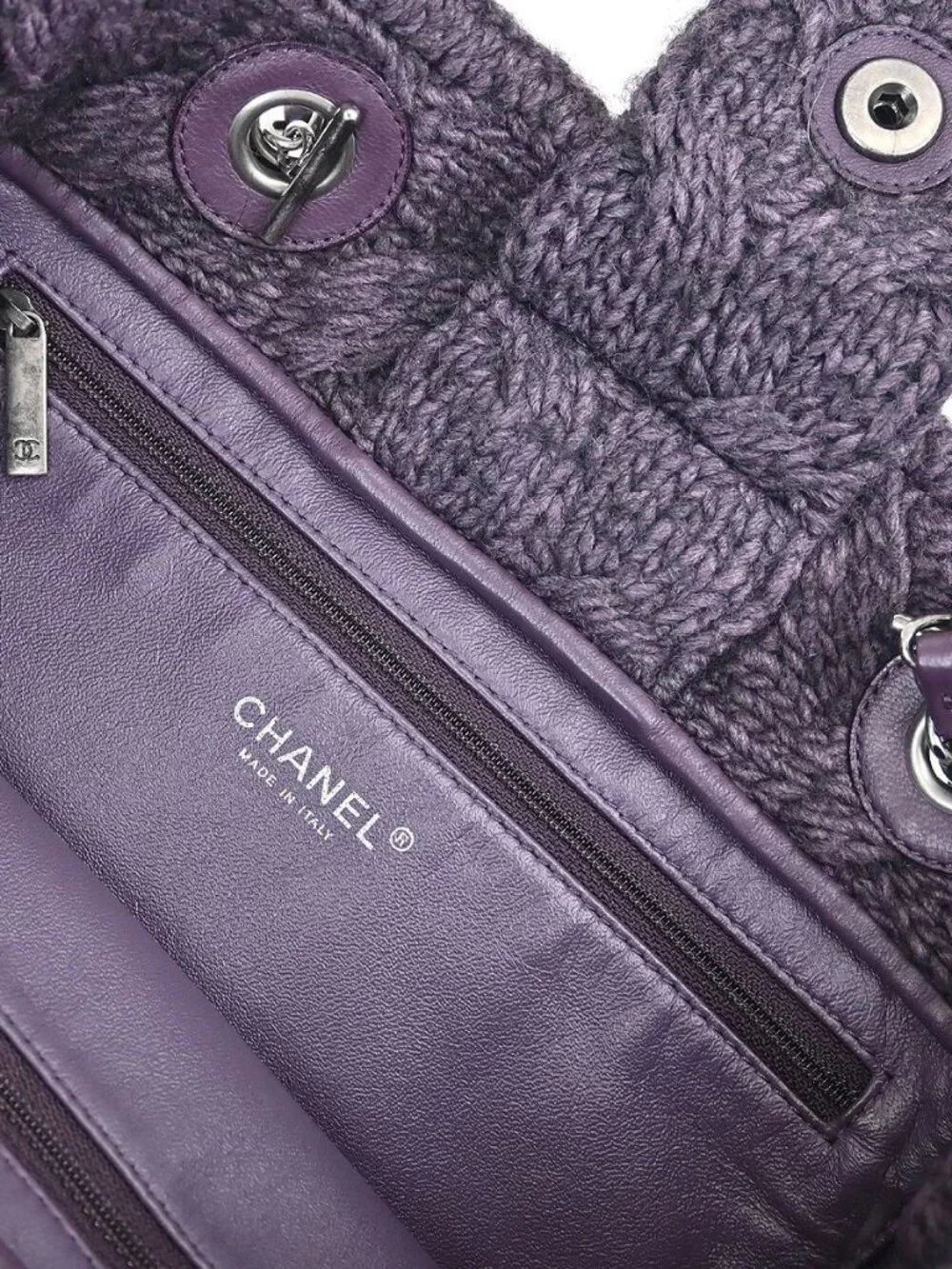 Chanel Purple Lambskin