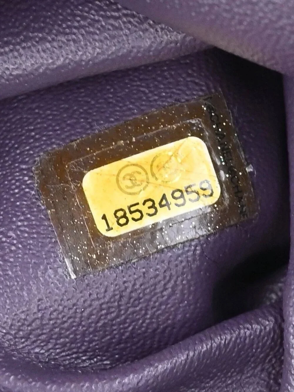 Chanel Purple Lambskin