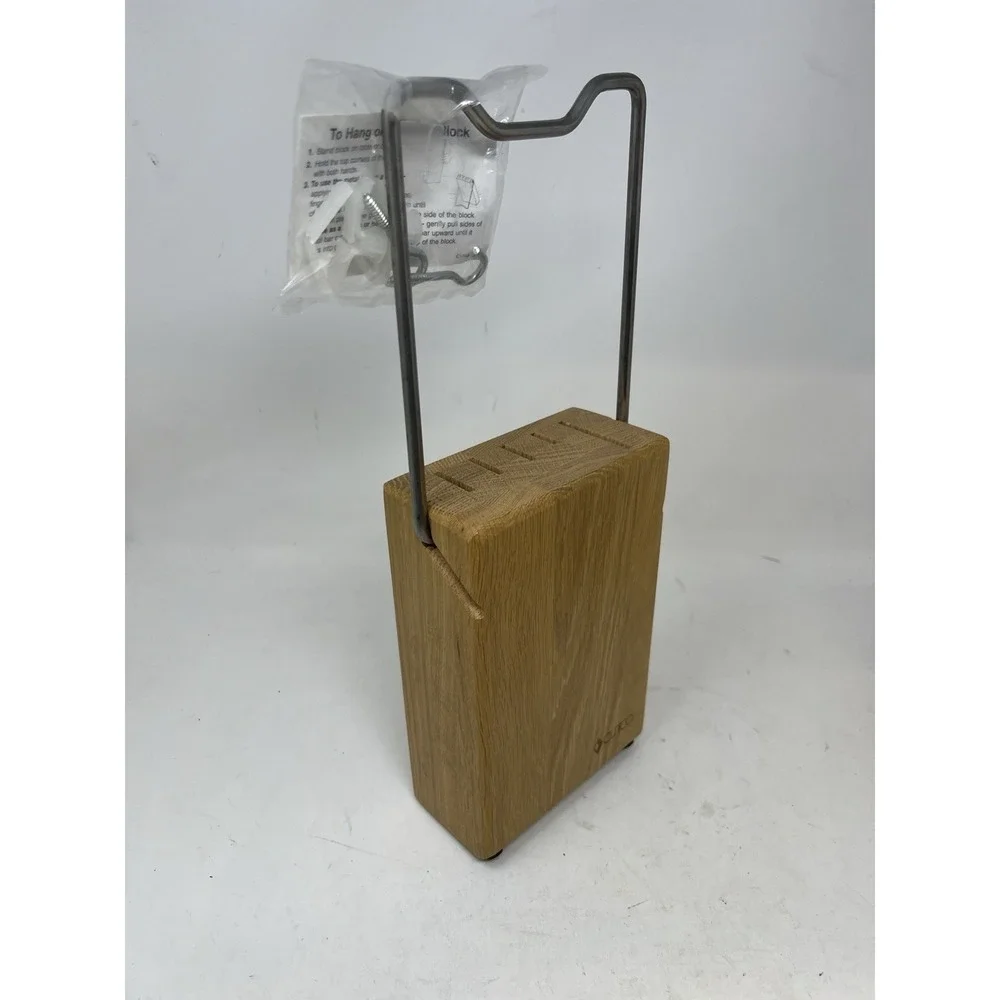 Cutco #1746 Space Saver Set Block 5-Slot Open‎ Box Oak Solid Wood USA Made