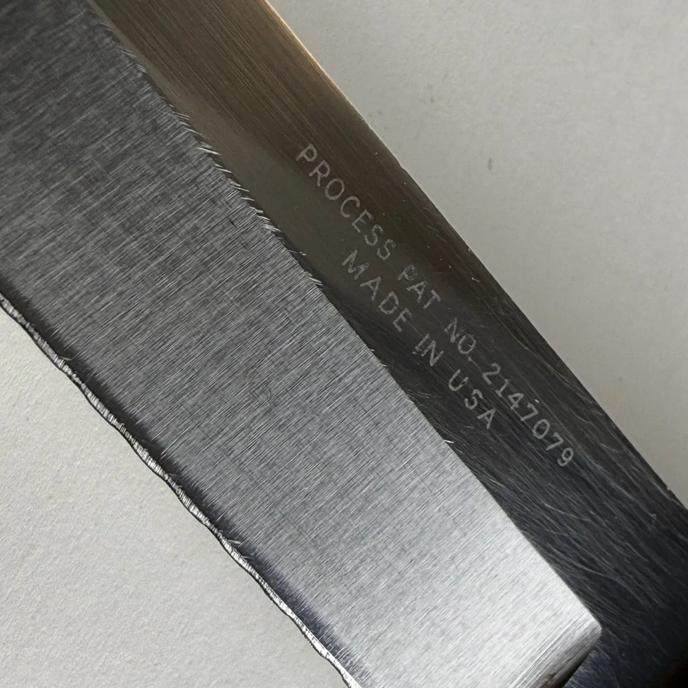 Vintage CUTCO 1024 Serrated Slicer Bread Knife Brown Swirl Handle USA