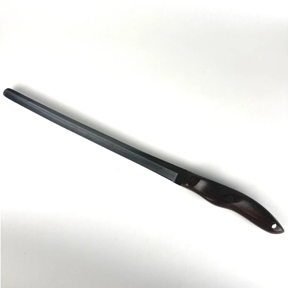 Vintage CUTCO 1024 Serrated Slicer Bread Knife Brown Swirl Handle USA