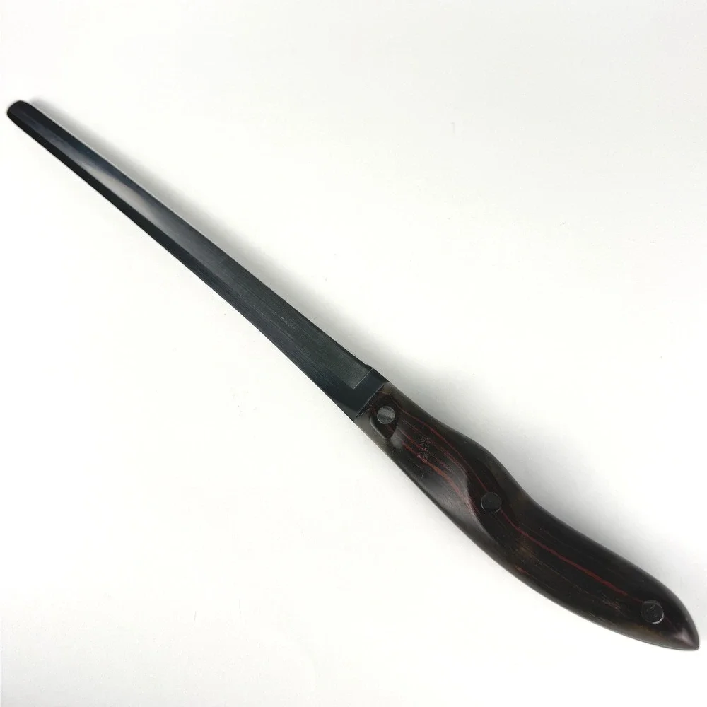 Vintage CUTCO 1024 Serrated Slicer Bread Knife Brown Swirl Handle USA
