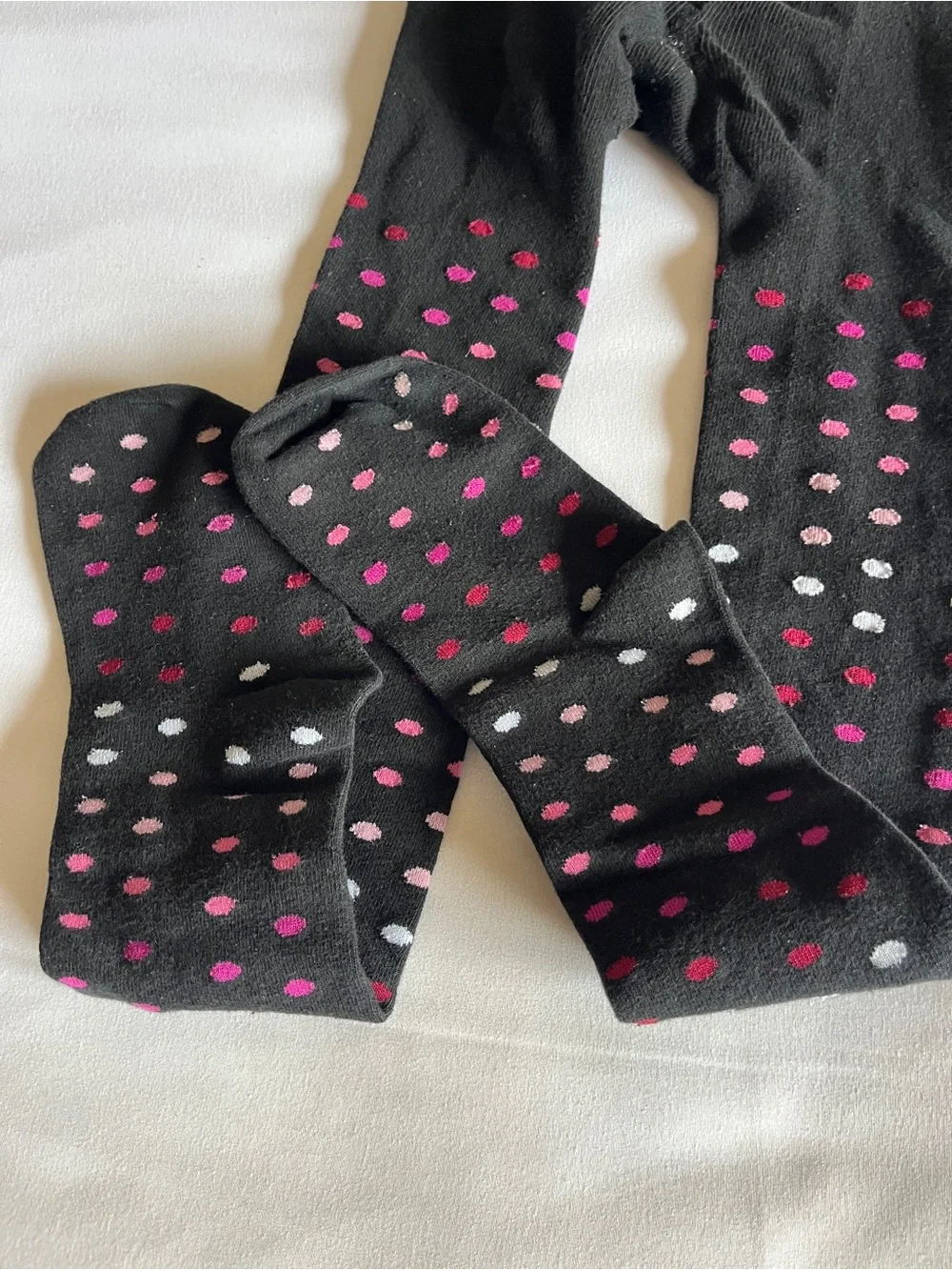 Tights black pink