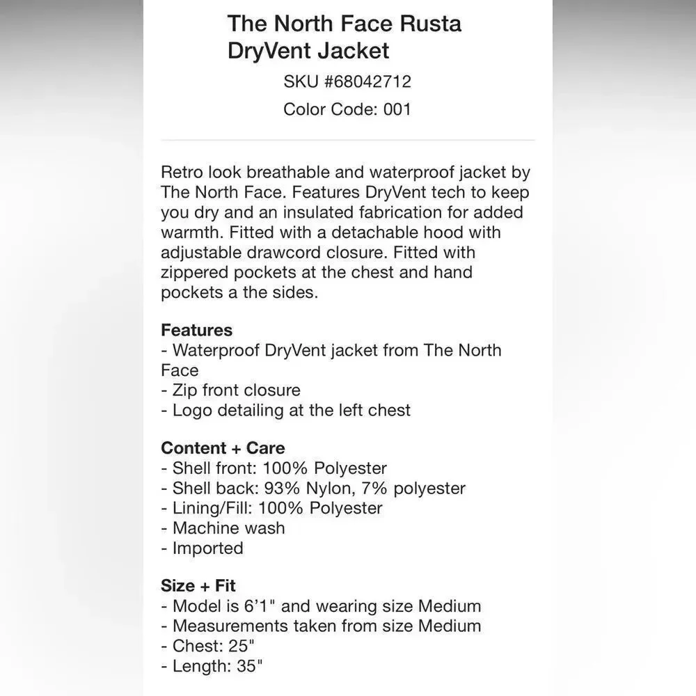 The North Face new without