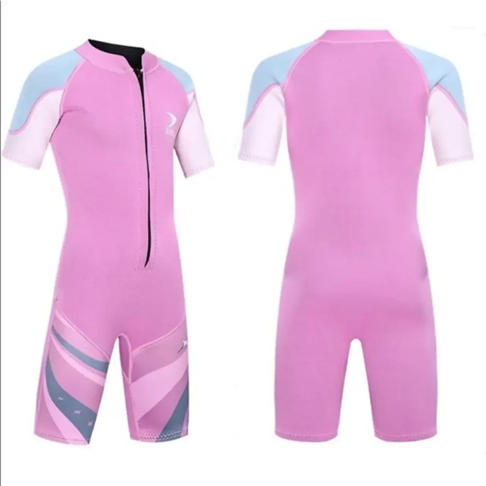 ZCCO Girl’s‎ Wetsuit 2.5mm Neoprene Short Sleeve One Piece Shorty Wetsuit Medium