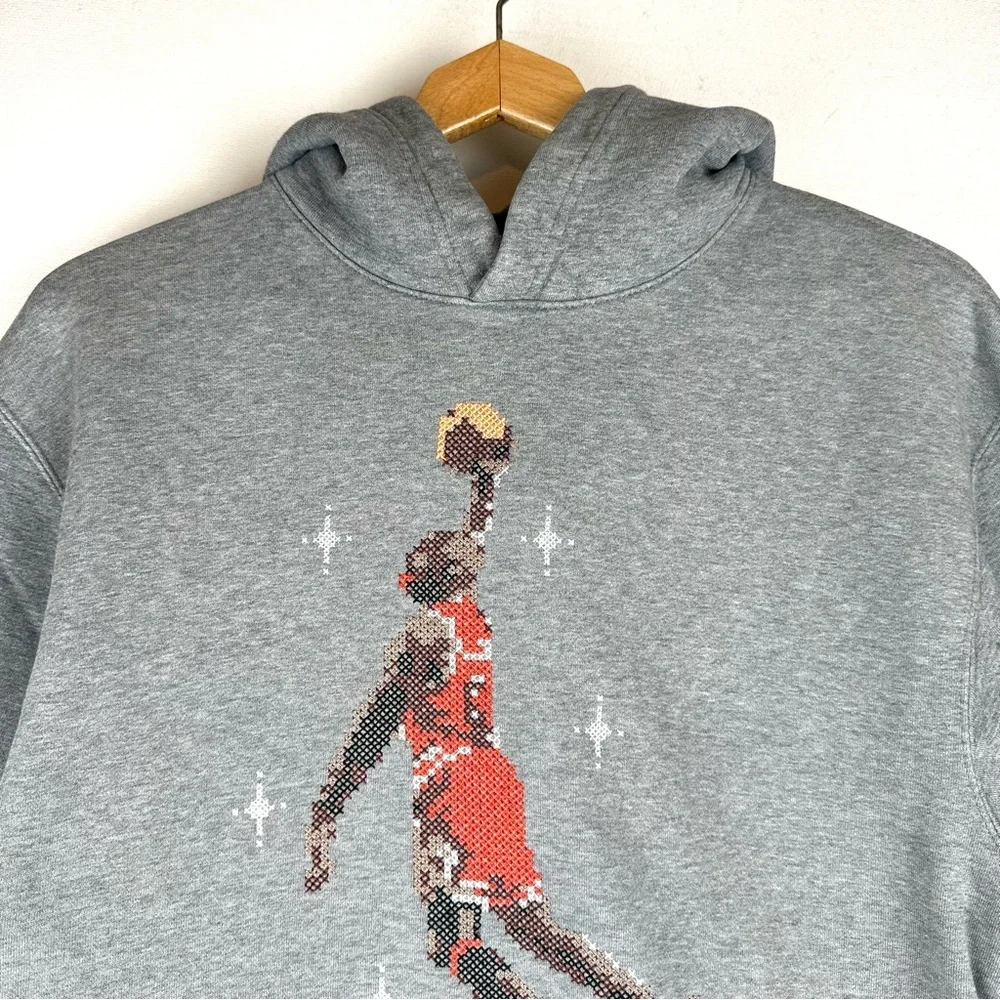 Jordan cross stitched