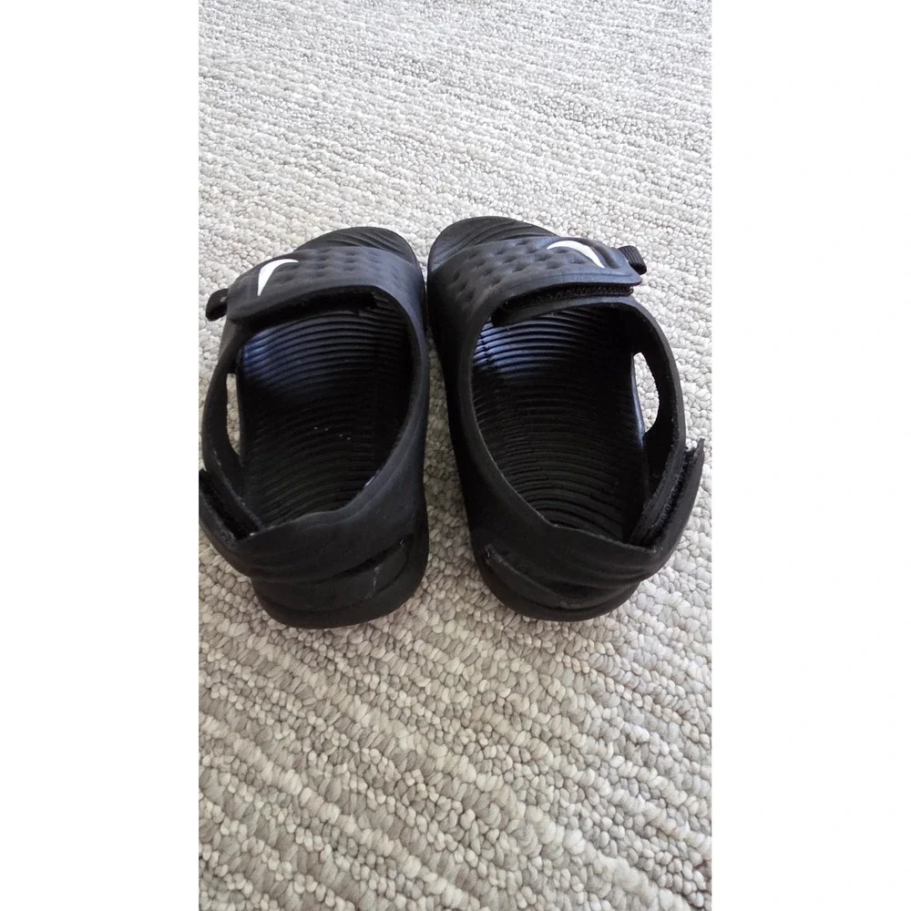 Nike Sunray Adjust 5 V2 Toddler Sandals Black White AJ9077-001 Size 8C