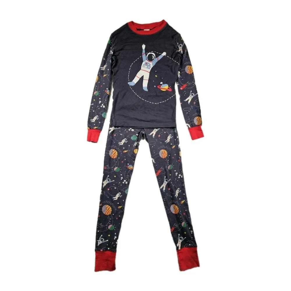 Boden Kids Pajamas Astronaut Space Print Size 13Y 158cm Cotton‎ Sleepwear Set