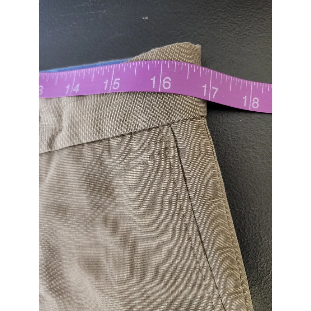 Banana Republic Classic‎ Fit Pleated Men Size 33X31 Khaki Brown Pants Tag 33x32
