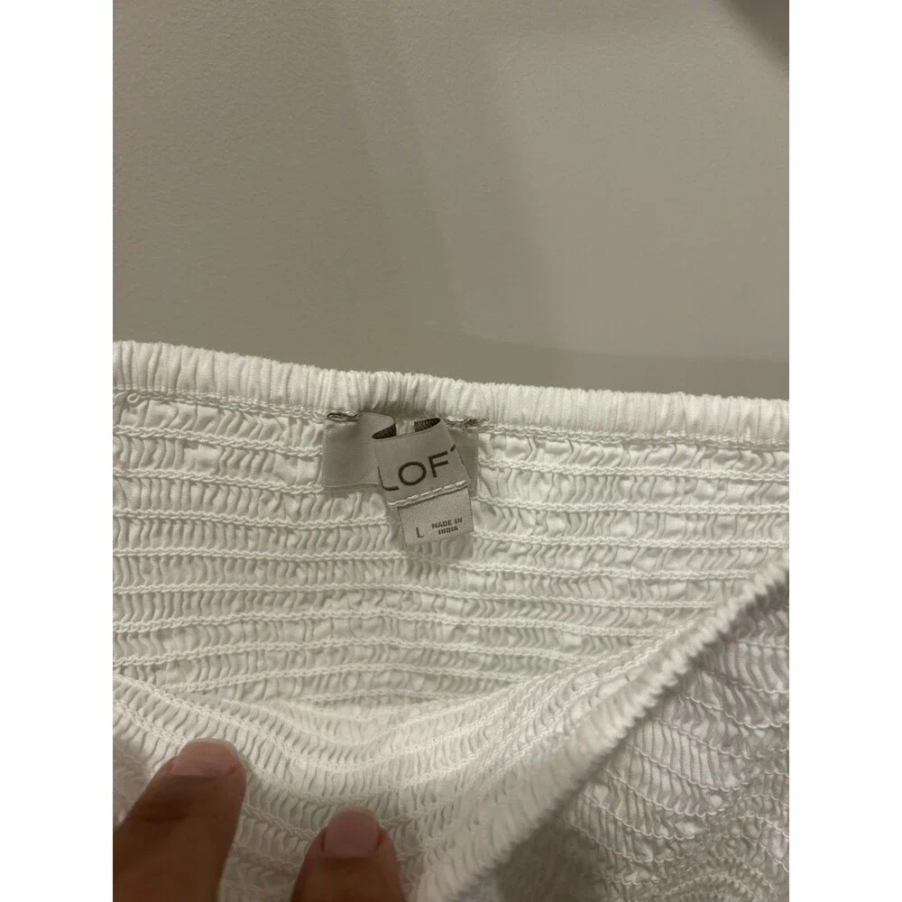 LOFT womens white