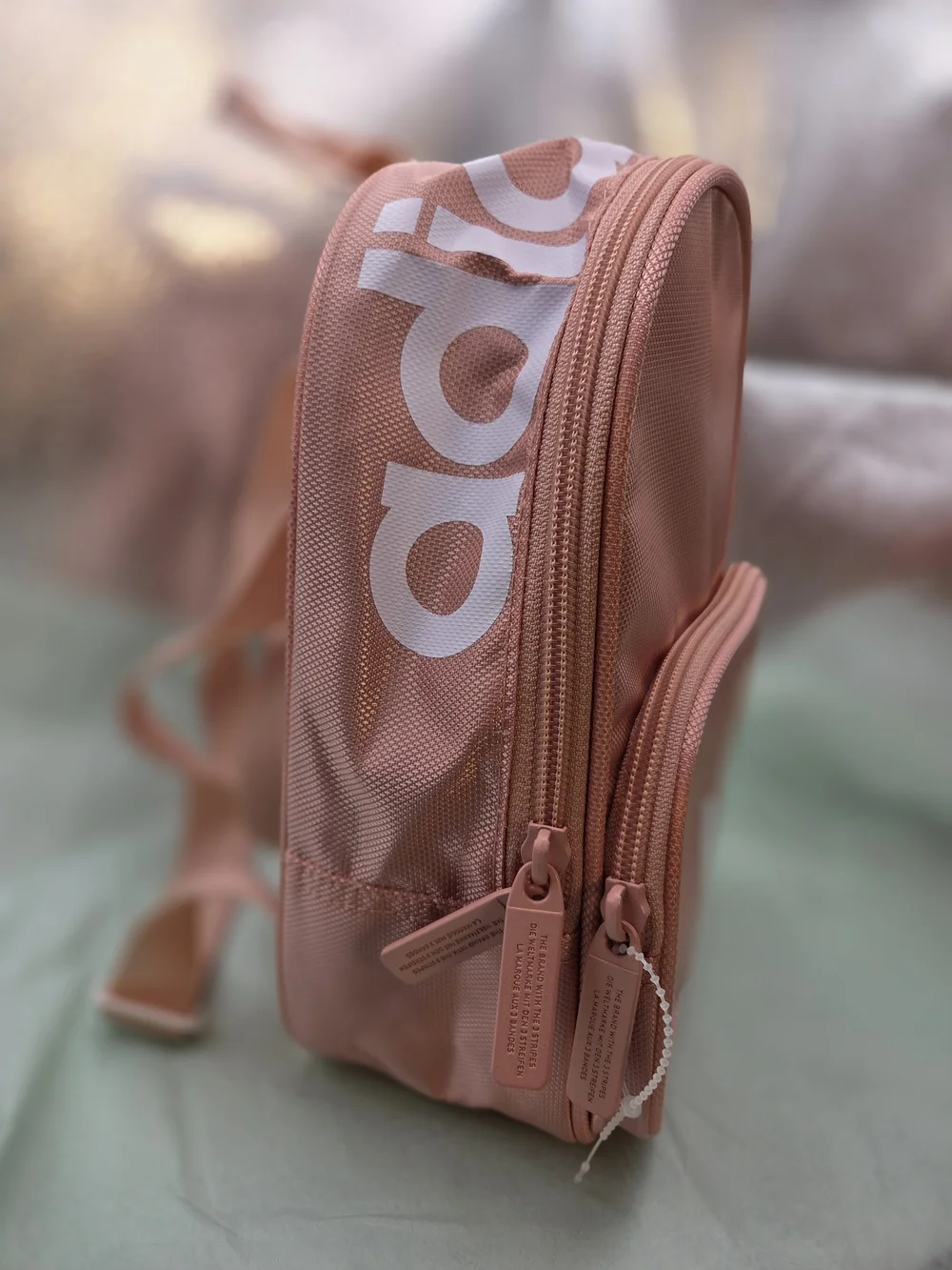 adidas Trefoil Mini Backpack in Blush Pink
