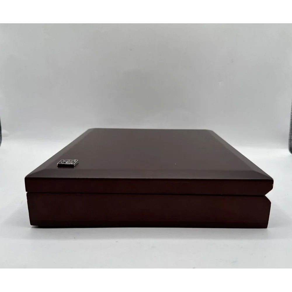 Wusthof Wooden Box Case Storage Organizer for Knives or Utensils Cherry‎ Finish
