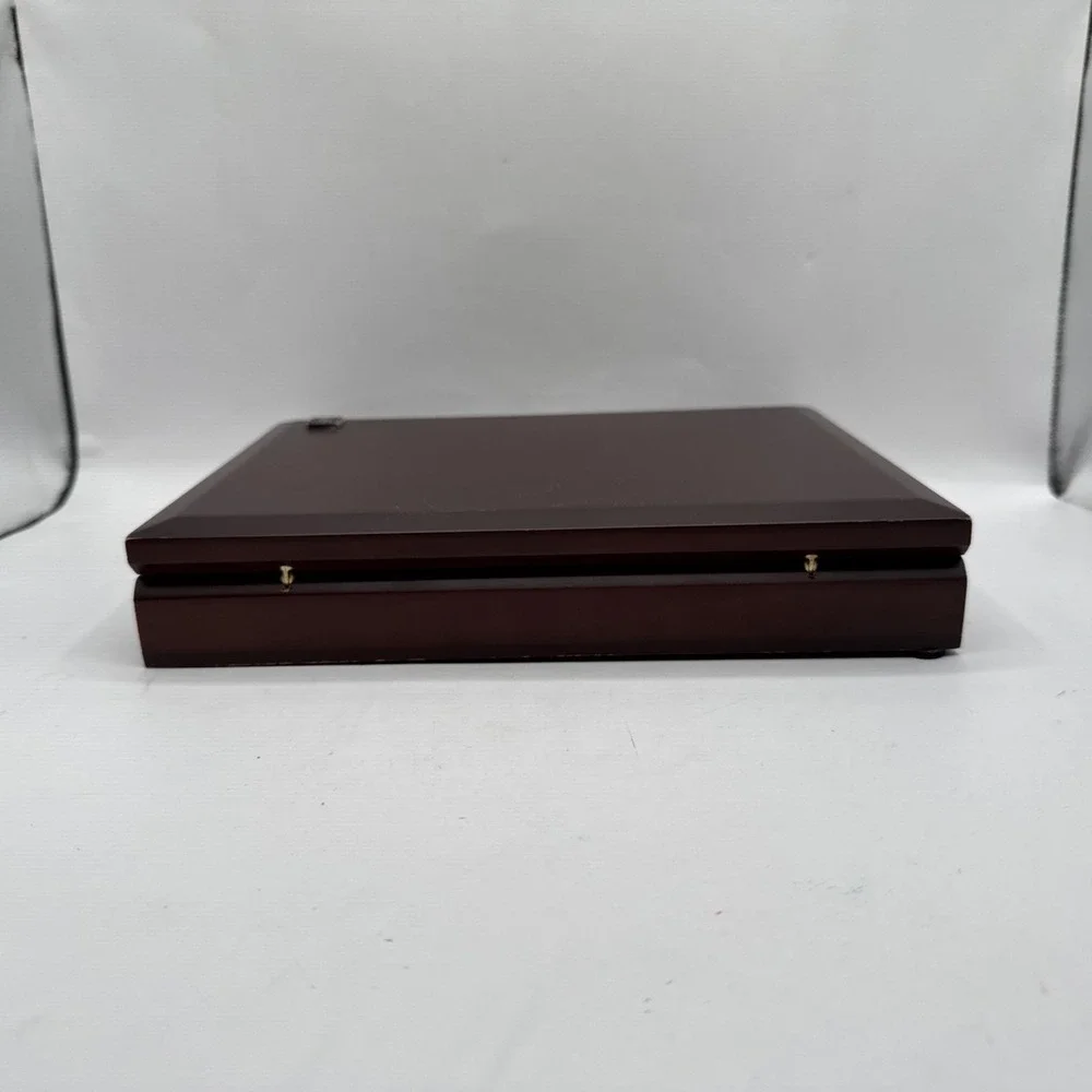 Wusthof Wooden Box Case Storage Organizer for Knives or Utensils Cherry‎ Finish