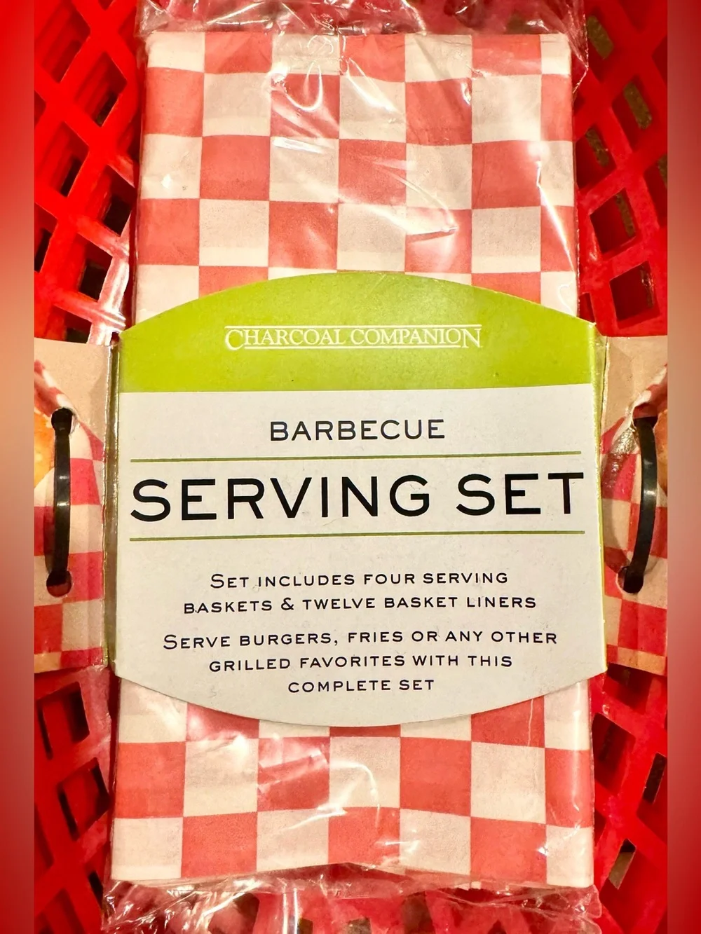 Charcoal Companion 12 red baskets