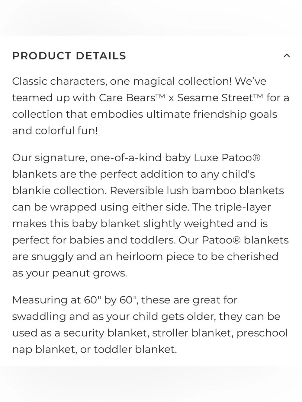 Posh Peanut Light Blue Rainbow Sesame Street Baby Blanket