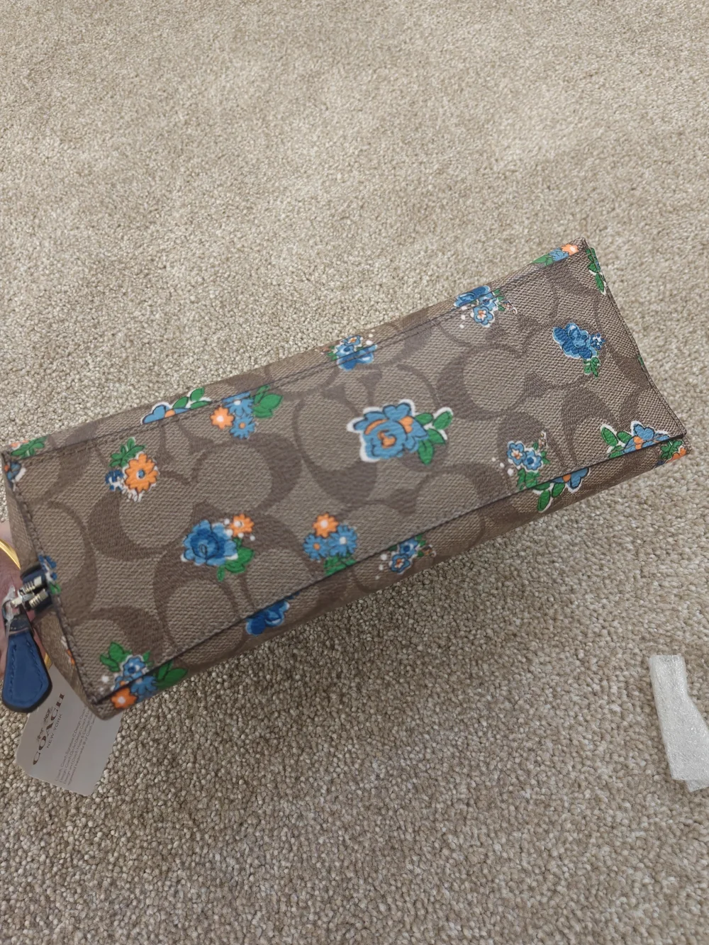 Coach blue floral