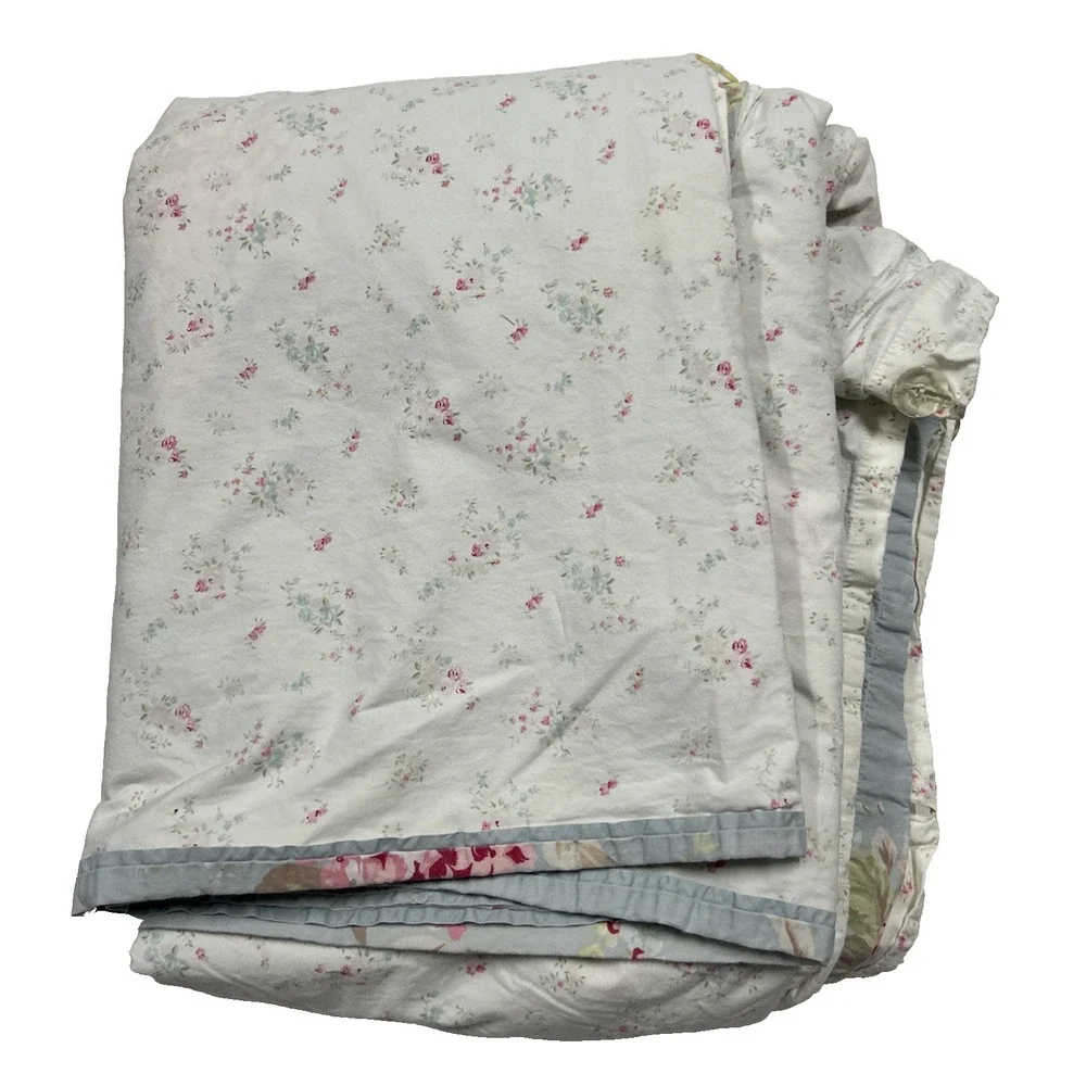 Simply Shabby Chic Reversible Floral Duvet Oversized Queen Belle Hydrangea Rose
