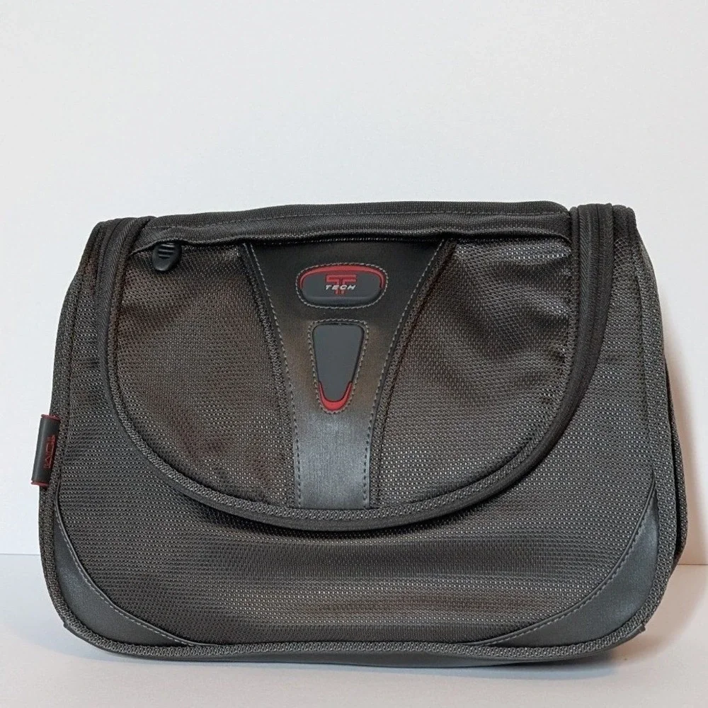 Tumi T-Tech Travel Kit Toiletry Bag NEW Gray Ballistic Nylon Hanging Case